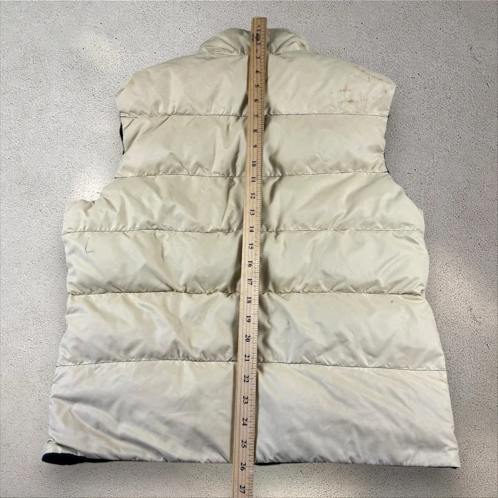 Vintage 10X Reversible‎ Goose Down Puffer Vest Fits Medium Made In USA Western